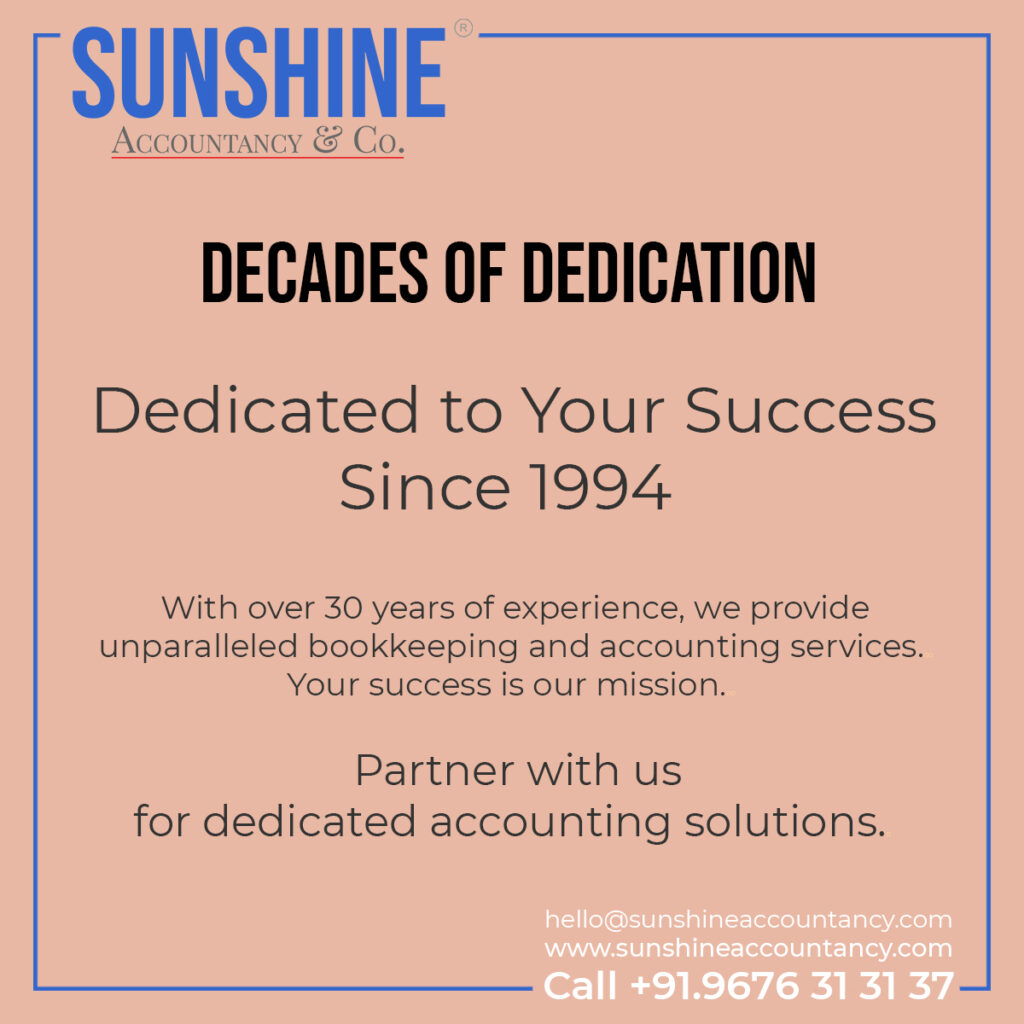 Accounting services By Sunshine Accountancy & Co