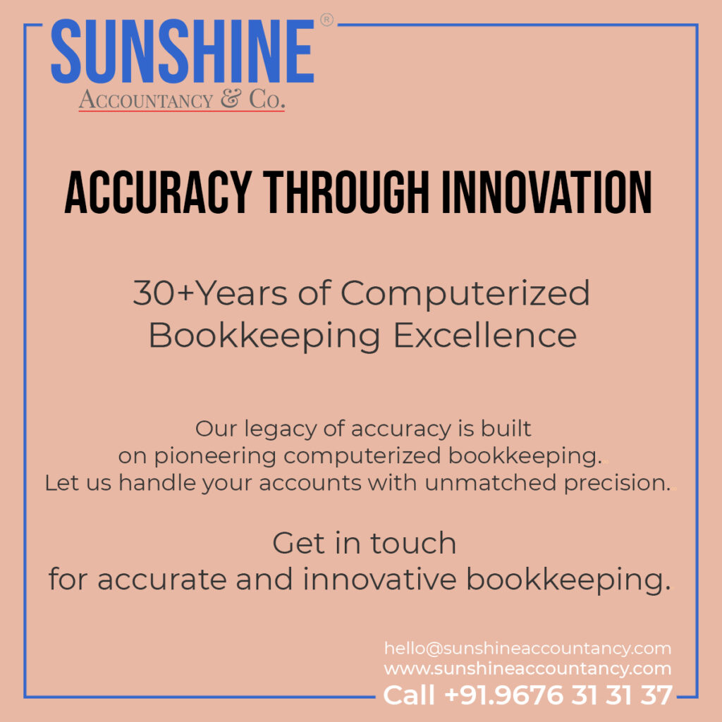 Bookkeeping services By Sunshine Accountancy & Co