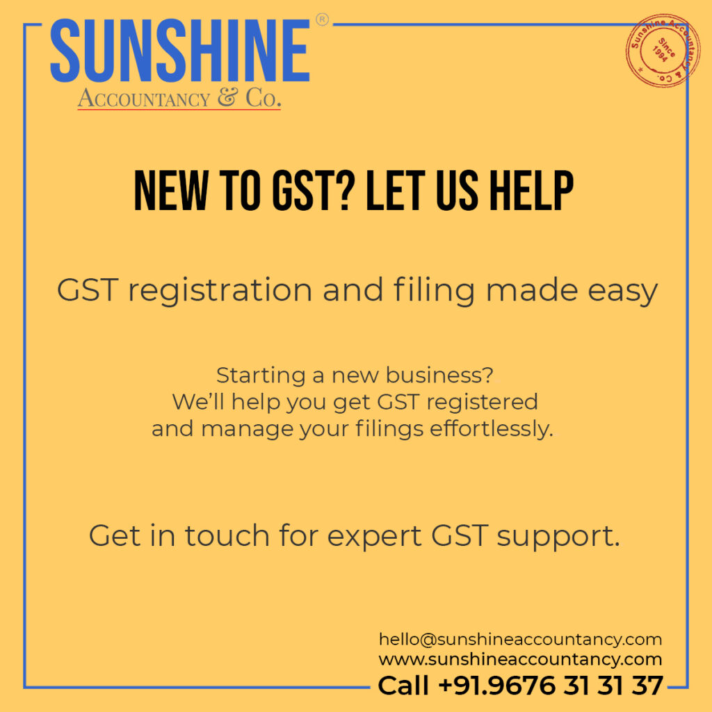 GST Return Filings, GST Pending Returns by Sunshine Accountancy & Co