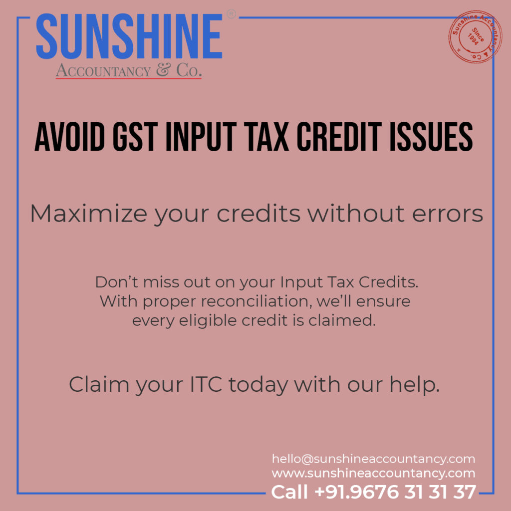 GST Return Filings, GST Pending Returns by Sunshine Accountancy & Co