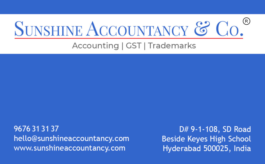 GST Registration by Sunshine Accountancy & Co